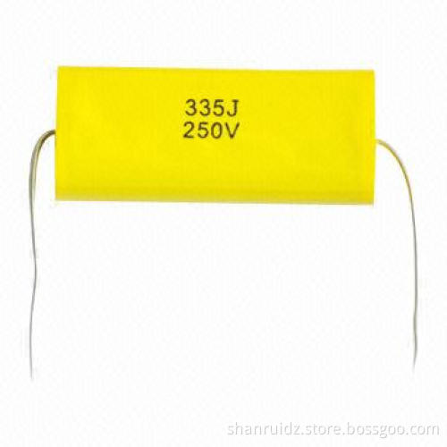 MPT Metallized Polypropylene Axial Film Capacitor with Small Size and Good Self-healing Effect